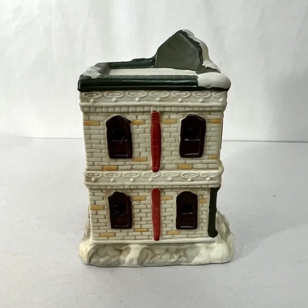 Post Office Christmas Village Charmex Ceramic Painted No Light Cord VTG 6